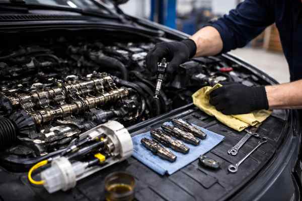 Demontaż pompy wysokiego ciśnienia paliwa w warsztacie WELLAUTO Wrocław