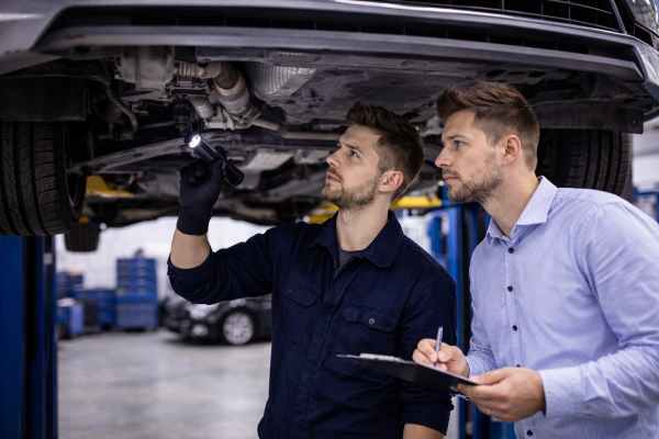 Oględziny podwozia przed zakupem auta w warsztacie WELLAUTO