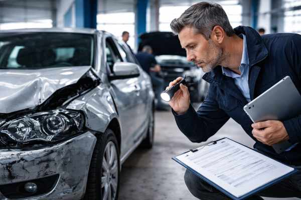 Кузов автомобиля до и после рихтовки