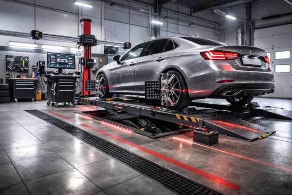 Оборудование для 3D развала-схождения колес автомобиля